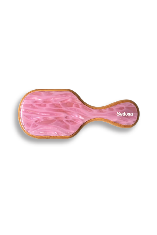 Mini Pink Cloud Bamboo Brush